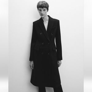 Mango MNG Wool Blend Coat Medium